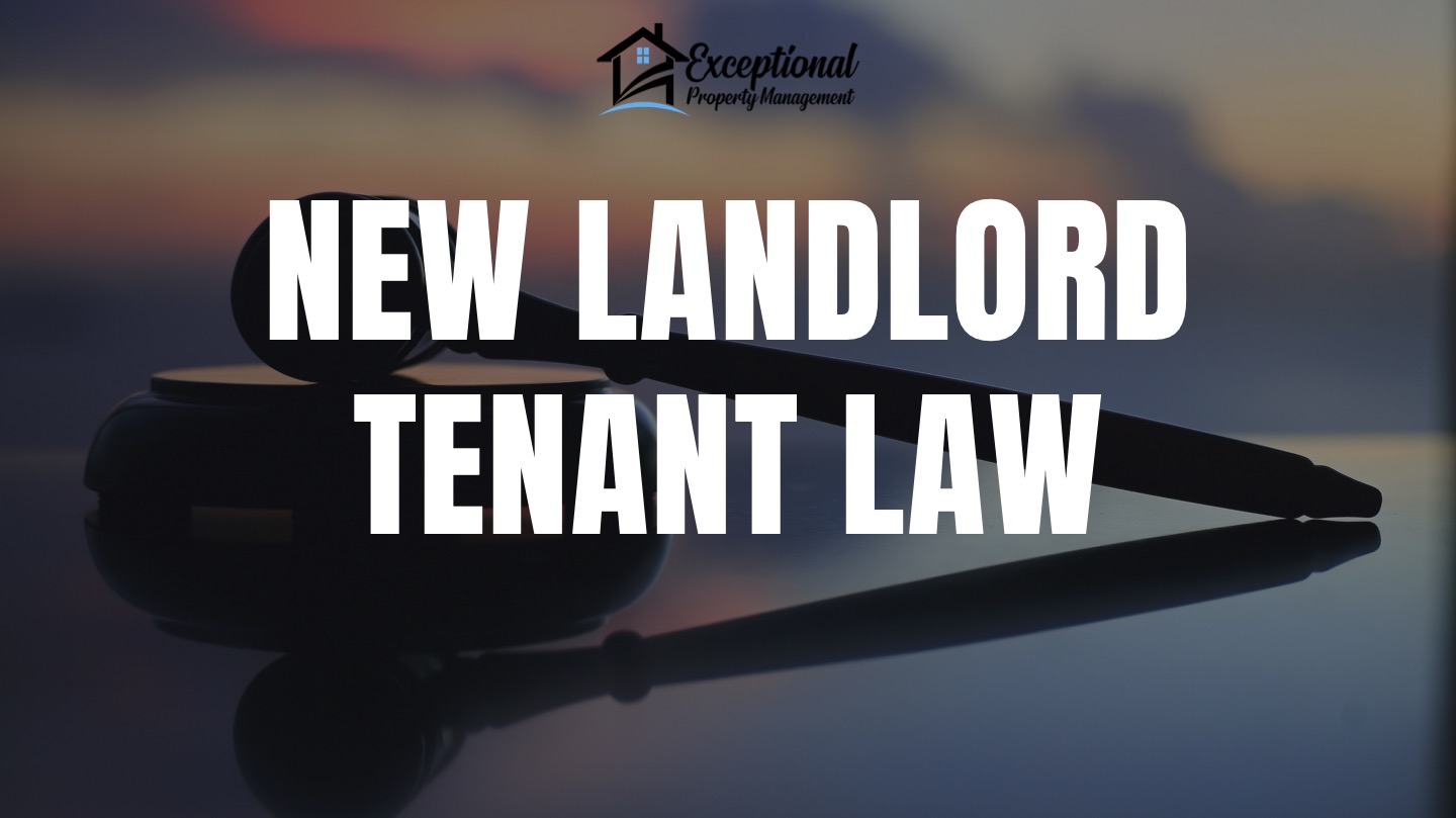 New Landlord Tenant Law for 2026